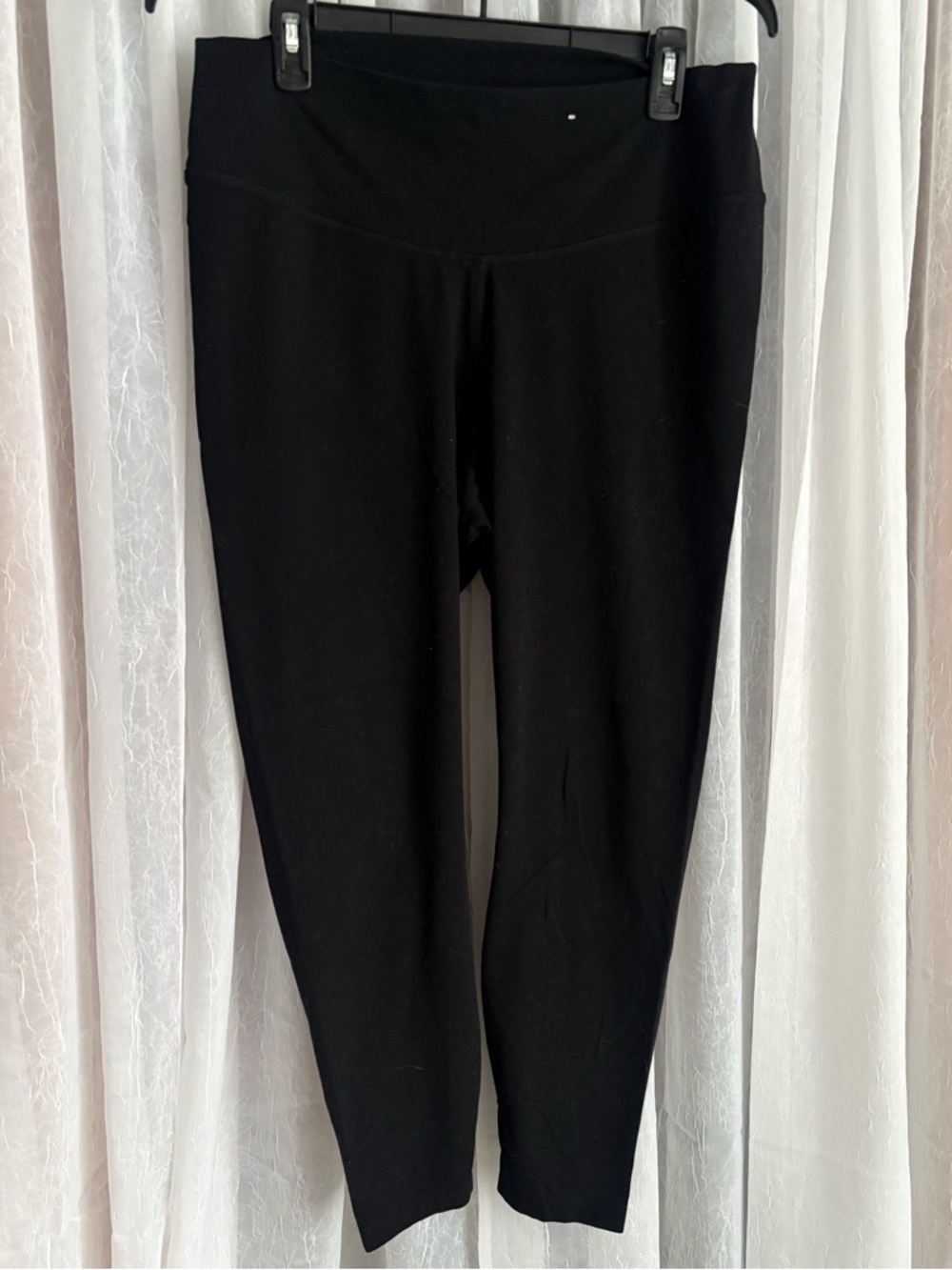 Black High-Waist Cotton Leggings